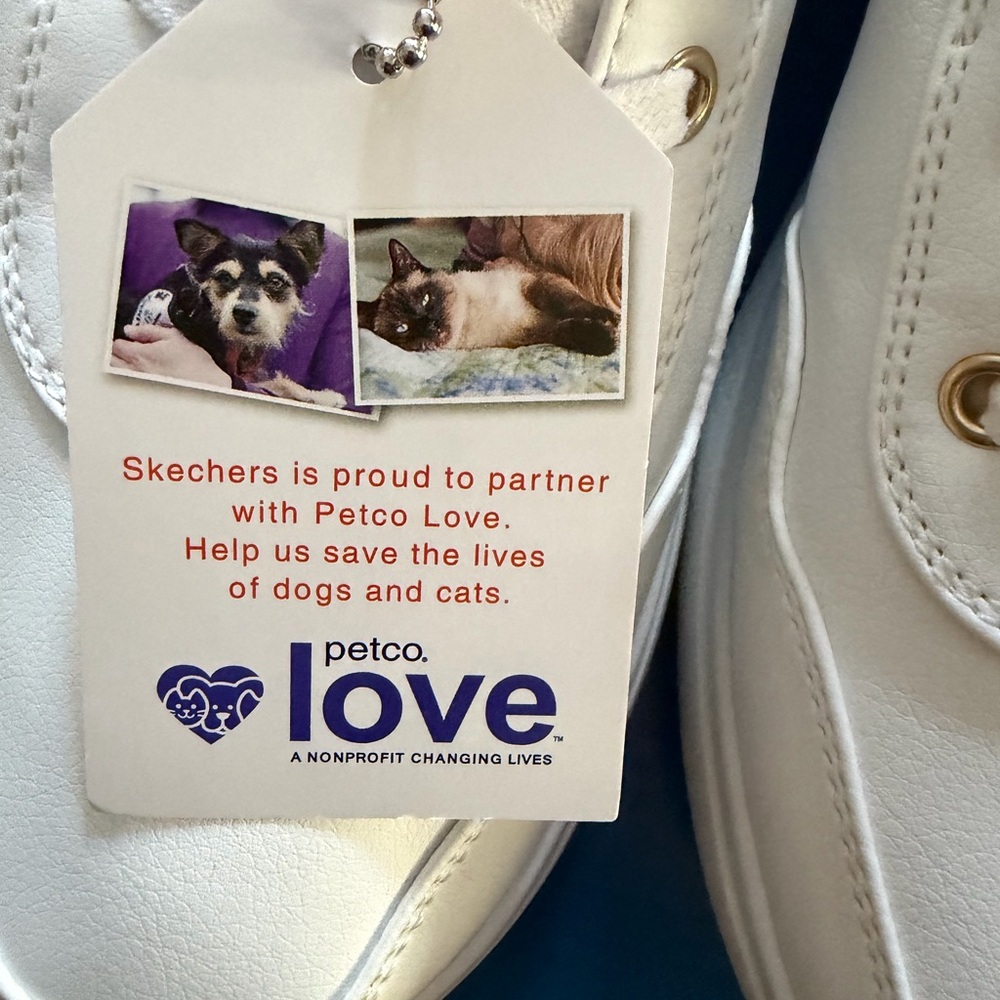 New BOBS Skechers Hands Free White Sneakers Sz 10 $70 - Picture 7 of 8